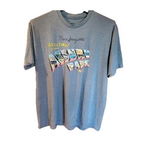 Bruce Springsteen Greetings From Asbury Park N.J. Blue XL T Shirt